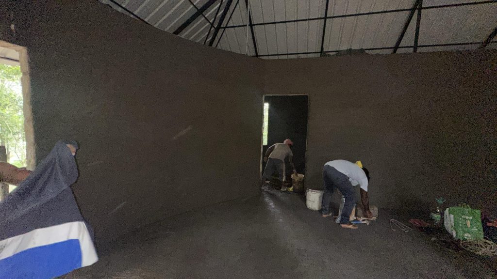 Sheet work completed Plastering in Progress